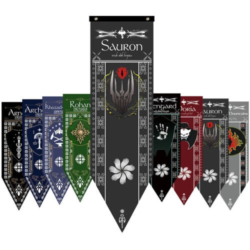 ⚑ Bandera Señor De Anillos 150x46cm Banderín Casate The Lord Of The Rings ⚑ - Imagen 1 de 14