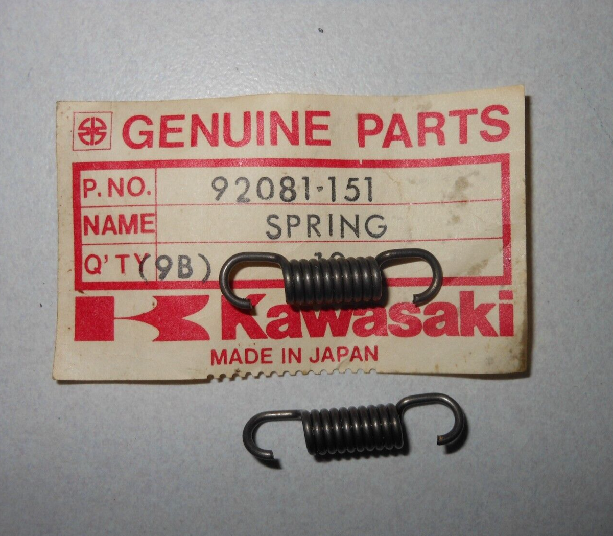 NOS Kawasaki OEM Change Lever Spring KH500 92081-151 Qty 2 | eBay