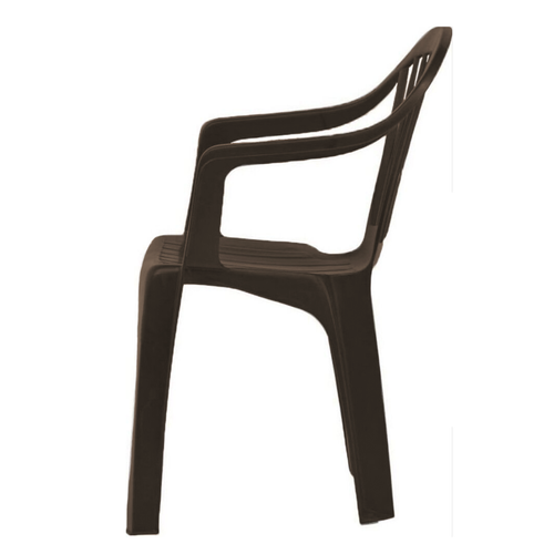 Plastic Garden Chairs Low Back Armchair Outdoor Furniture Stack Patio 3 Colours - Picture 24 of 25