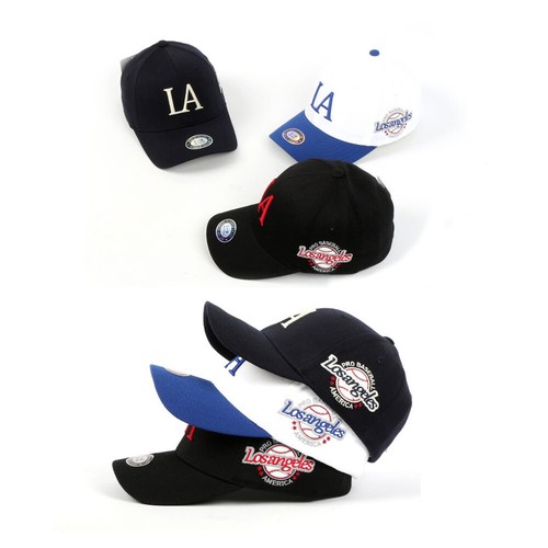 Unisex Mens LA Los Angeles Baseball Cap Spandex Stretch Fit Casual Trucker Hats - Picture 3 of 11