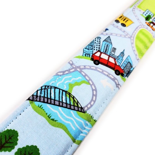 Car Ukulele Strap - Car City Handmade Ukulele Strap- Double Padded-Cool Ukulele - Picture 2 of 7