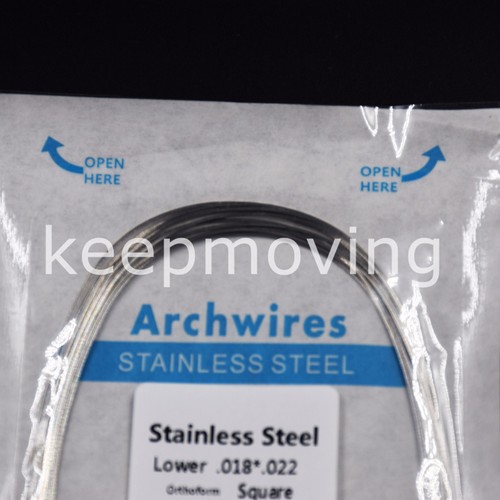 10 Packs Dental Orthodontic Stainless Steel Rectangular Arch Wire Upper + Lower - Picture 62 of 99