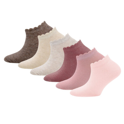 EWERS Kindersocken/Sneaker  Mäusezähnchenrand uni Mädchen