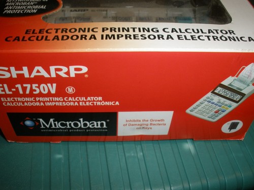 NEW Sharp Electronic Printing Calculator EL-1750V 12 Digit Color Printer - Picture 2 of 4