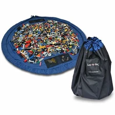 Lay-n-Go LARGE (60") Drawstring Play Mat & Storage Bag for Easy LEGO Cleanup OEM