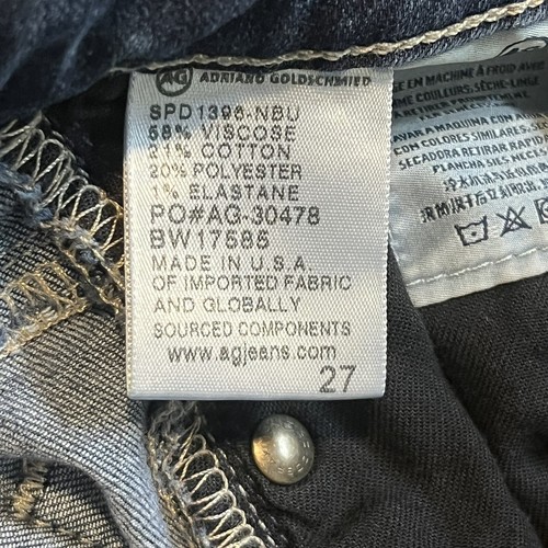 AG Adriano Goldschmied The Farrah Jeans Womens Size 27 Blue Skinny Crop Denim - Picture 3 of 10