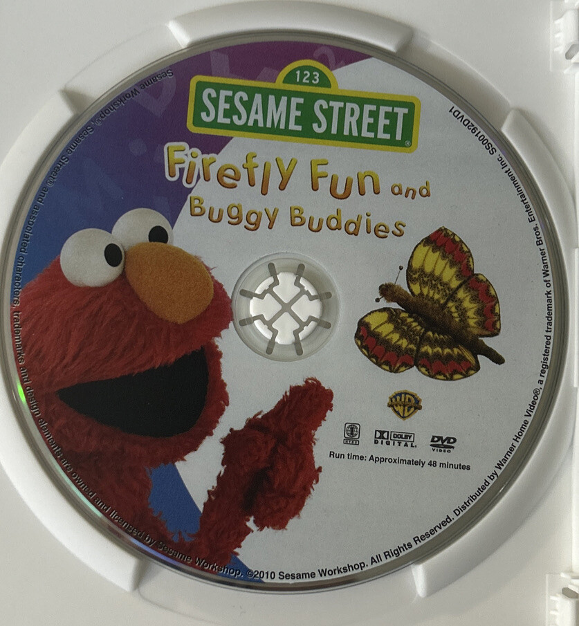 Sesame Street Firefly Fun and Buggy Buddies (DVD, 2010) Used