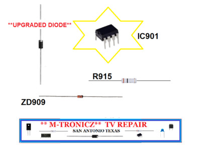 VIZIO  DPS-146EP 056.04146.001 M492i-B2   E480i-B2  REPAIR KIT  DEAD -BLOWN CHIP