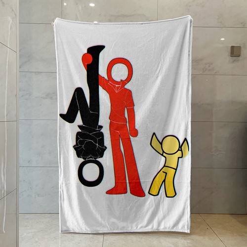 Cartoon Alan Becker Stick Figures Throw Blanket Sofa Bed Hairy Blankets Quilt - Picture 23 of 52