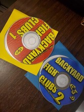 Backyard Fight Clubs Volume 1 and 2 DVD - Extreme Uncensored RAW No cases