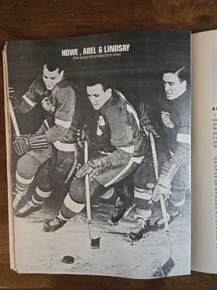 Revista rara assinada NHL Hockey's Living Legend Gordie Howe 25º aniversário - Imagem 4 de 4