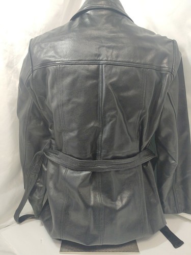 Size M Hillard \u0026 Hanson Black Leather 