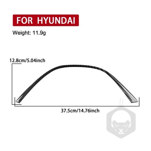 Velocímetro de fibra de carbono real por encima de la tira de ajuste para Hyundai Genesis Coupé 2013-16 - Imagen 10 de 20