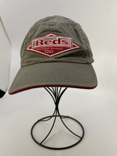Vintage Cincinnati Reds American Needle Adj Hat/Cap Khaki - Picture 2 of 7