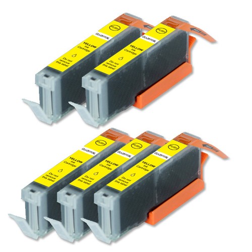 Yellow Premium Ink Cartridges for CLI-271XL Canon MG5720 MG5721 TS5020 TS6020 - Picture 5 of 10