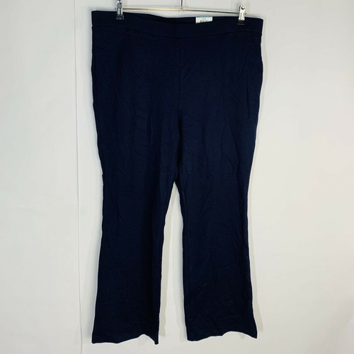 New Style & Co Womans Sz 24W Plus Pants Comfort Waist Mid-Rise Bootcut Navy NWT - Picture 2 of 7