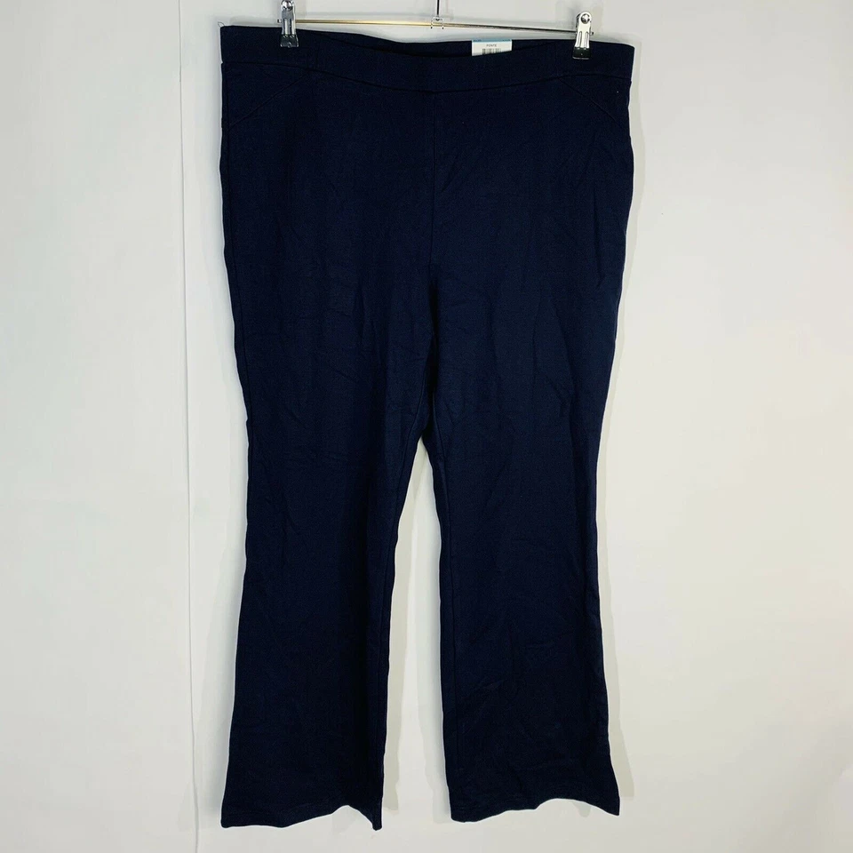 Новый стиль и Co женщин Sz 24W плюс брюки комфорт талии середины подъема Bootcut темно-синий новый с Ярлыками - Изображение 2 из 4