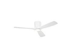 KICHLER Volos 54 in. Indoor Matte White Low Profile Fan w/ LED Light & Remote