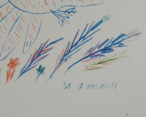 Alekos FASSIANOS : Colombe de la Paix, Lithographie signée - Picture 2 of 5