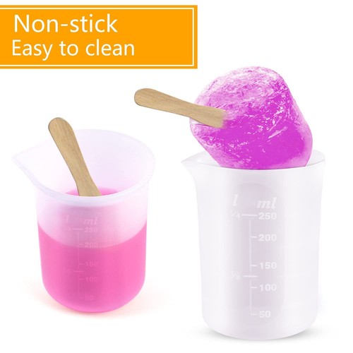 250 ml Silicone Measuring Cups for Resin Non-Stick Mixing Cups Glue Tools Pre... - Picture 5 of 7