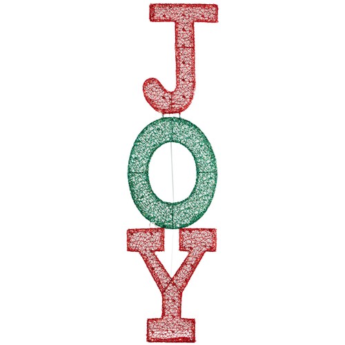 Joyful Christmas Outdoor Decorations 9.8x12.6x47.2in Festive Holiday Display - Picture 5 of 10