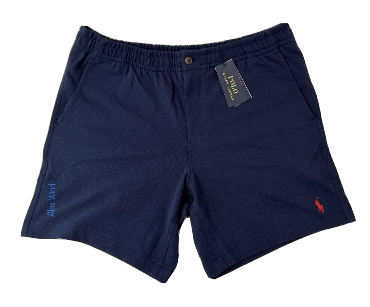 Polo Ralph Lauren Men's Flat Front Piqué Shorts in Newport Navy