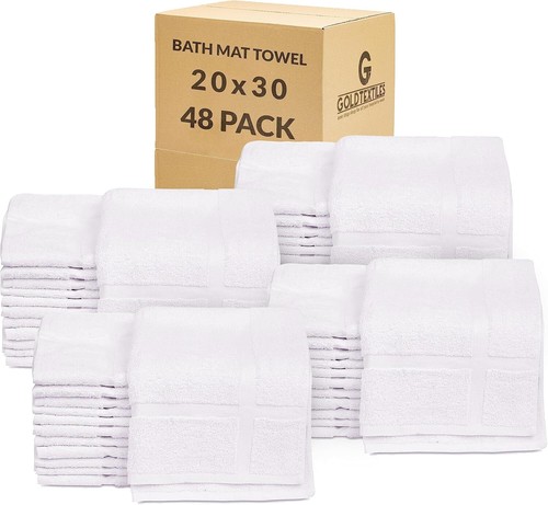 Paquete a granel alfombra de baño toalla blanca mezcla de algodón 18x25 o 20x30 secado rápido lavable - Imagen 15 de 20