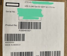 HPE DL360 Gen10+ Plus Dual Xeon 6354 36C 3GHz 64GB RAM 10SFF 1600W MR416i-a 25GE