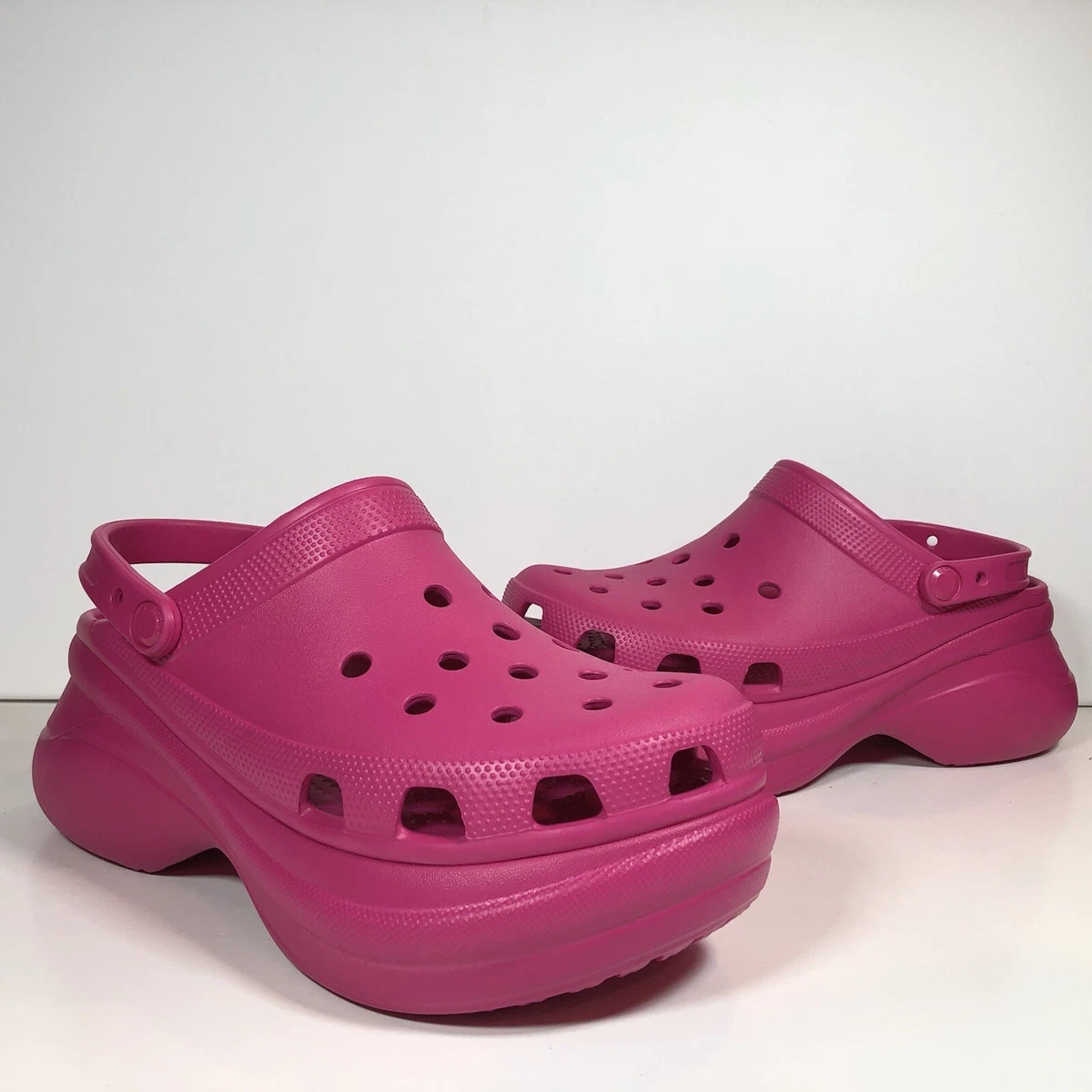 Pink crocs size 11 sales