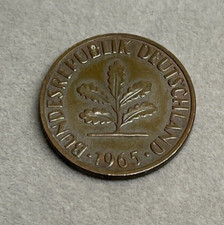 1965 G Germany 2 Pfennig Coin