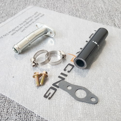 Turbo Oil Return Drain Flange + Hose Kit for Subaru 02-07 Impreza 2.0L WRX 2.5l - Bild 2 von 2