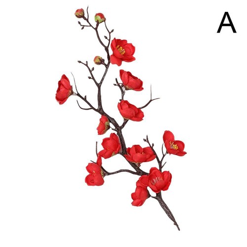 Simulated Chinese Plum Blossom Branch Small Branch Flower Arrangement Wedd FAST - Picture 12 of 15