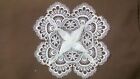 Doily Boutique Table Runner or Doily with Bleached White European Lace