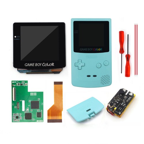 Kit de pantalla laminada táctil con pantalla OLED y estuche precortado con batería tipo C para GBC - Imagen 23 de 44