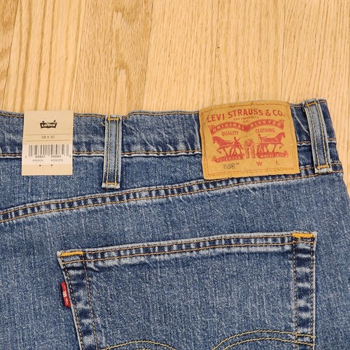 Levi's 559 Big & Tall 58x30 Relaxed Straight Jeans Zip Fly Blue Men's Jeans - Picture 11 of 16