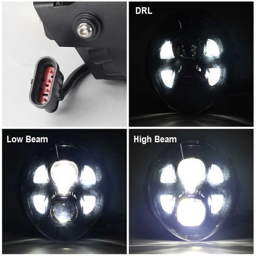 For Harley Breakout 2015-2022 LED Plug and Play Headlight w/ High Low Beam DRL - Picture 6 of 7