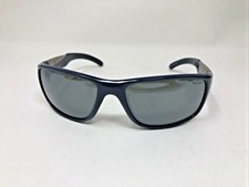 BOLLE VIDE 11654 IU BLUE POLARIZED WRAP SUNGLASSES GREEN MIRROR ITALY 3675