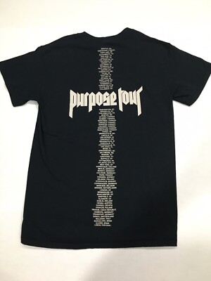 Justin Bieber Purpose Tour Shirt Size Small Gildan Portrait 