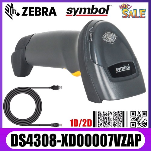 Zebra DS4308-XD00007VZAP 1D/2D Omni-Directional Barcode Scanner With USB Cable - Bild 1 von 8