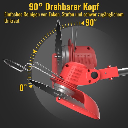Elektro 21V Akku Rasentrimmer mit 2 Akku und Ladegerät Freischneider Motorsense - Bild 5 von 12