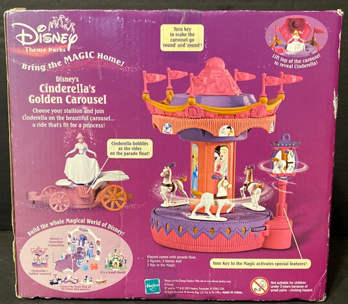 Hasbro Disney Theme Parks Cinderella's Golden Carousel Miniature Toy New - Picture 3 of 10