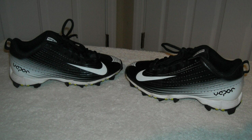 Nike Vapor BSBL Youth Kids Boy Shoes Black 4Y Baseball Softball Cleat 684592-010 - Picture 9 of 9
