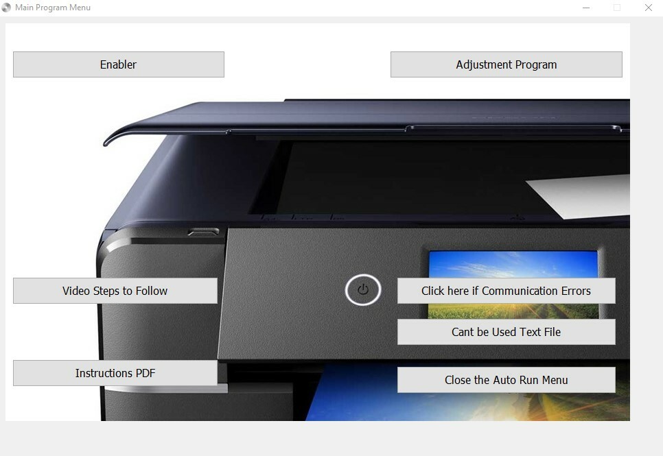 EPSON XP600 605 700 750 800 850 WASTE PRINTER INK PAD COUNTER RESET