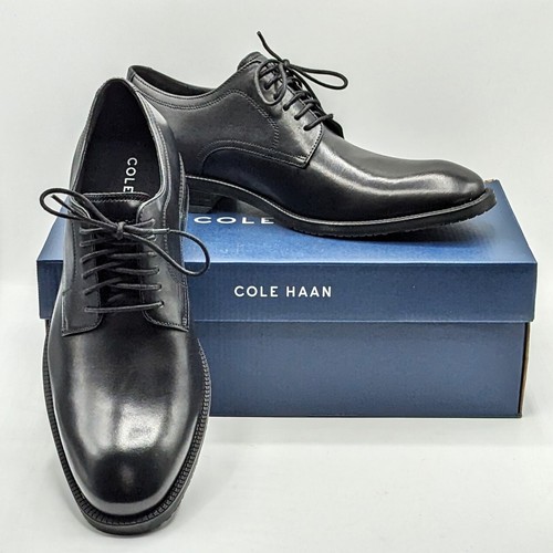 Cole Haan Men’s Leather Modern Essentials Plain Toe Oxford Shoe [Black] - NEW - Picture 5 of 19