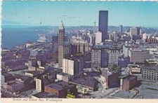 Downtown Aerial View & Elliott Bay-SEATTLE, Washington