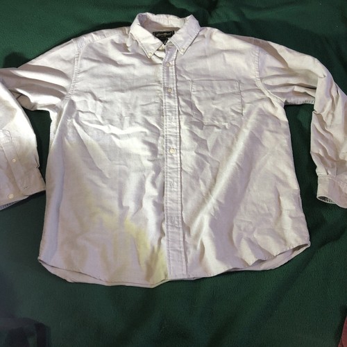 Camisa Eddie Bauer Para Hombres Grande Blanco Vestido Abotonado Informal Exterior Algodón - Imagen 1 de 10