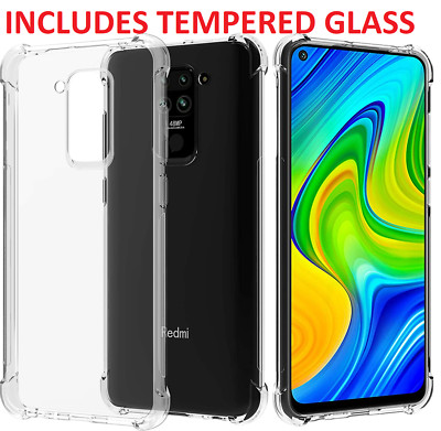 Magnetic Case Slim Rugged Case + Tempered Glass For Xiaomi Redmi Note 9 5G