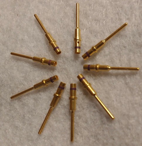 Stck. 10 Deutsch/TE Konnektivität 0460-010-2031, 16-18AWG vergoldeter Kontaktstift - Bild 1 von 4