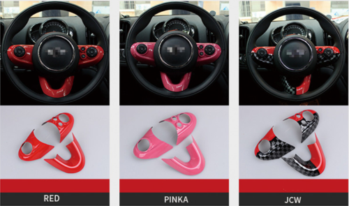 Candy color steering wheel decorative cover Mini Cooper F55 f56 f54 United jack - Picture 6 of 21