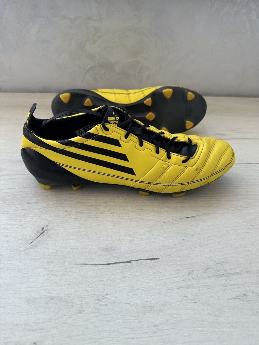 Adidas F50 Adizero Lea Yellow Football Cleats Boots US10 1/2 UK10